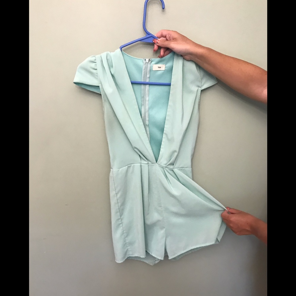 Baby blue romper